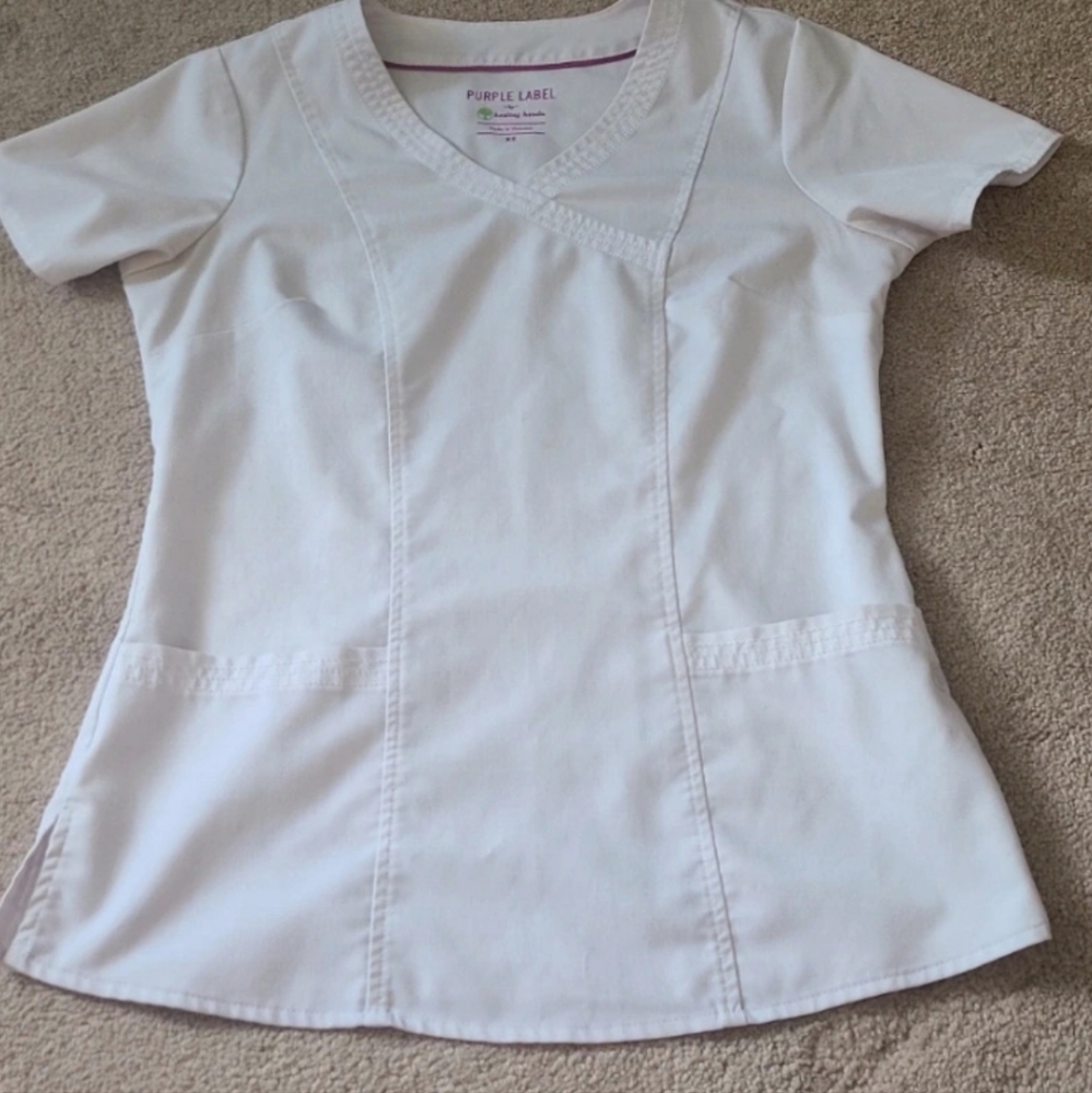 Purple label by healing hands scrub top